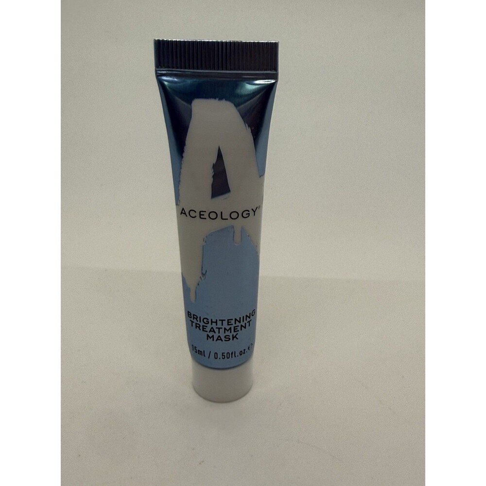 Aceology Brightening Treatment Mask .50 Fl. Oz. e 15mL Travel Size New Sealed